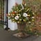 24" Pre-Lit Frosted Berry Artificial Christmas Porch Bush, Clear Lights